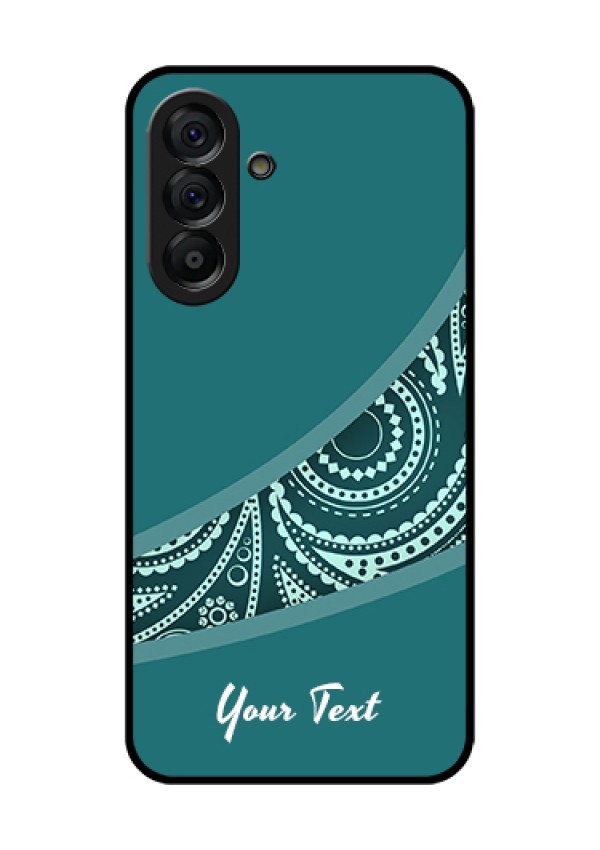 Galaxy A56 5G Custom Glass Phone Case - Semi Visible Floral Design