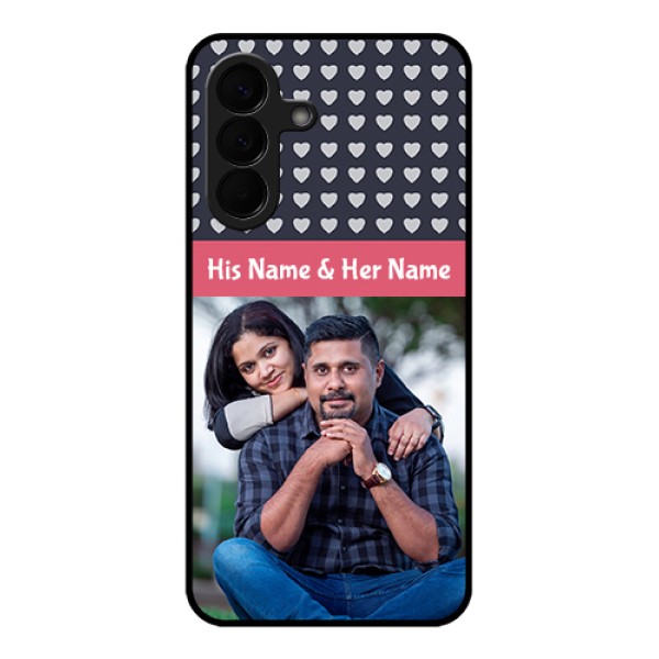 Samsung Galaxy A57 5G Custom Glass Phone Case - Love Symbols Design