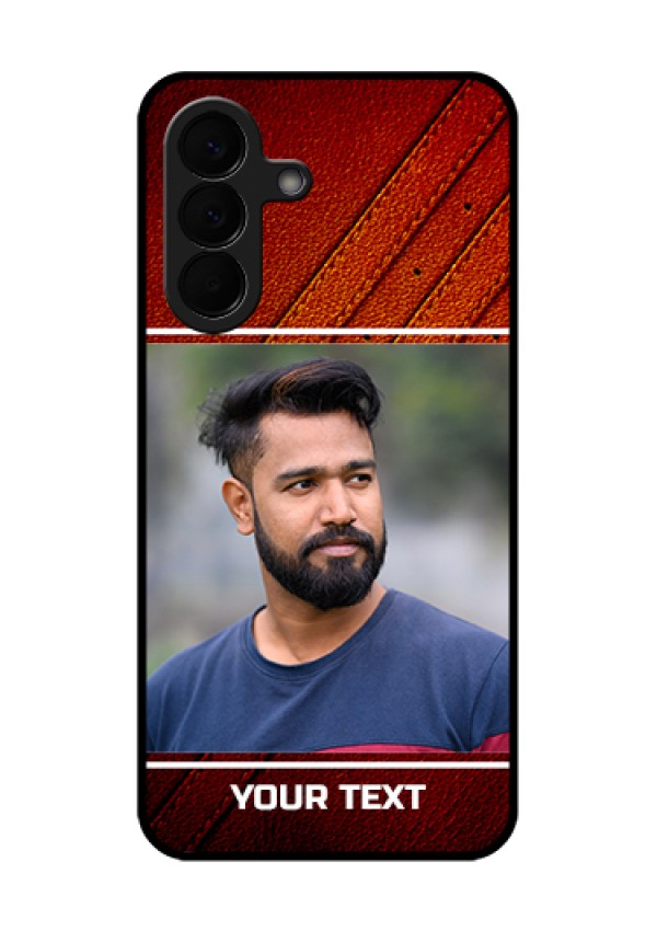Samsung Galaxy A57 5G Custom Glass Phone Case - Leather Phone Case Design