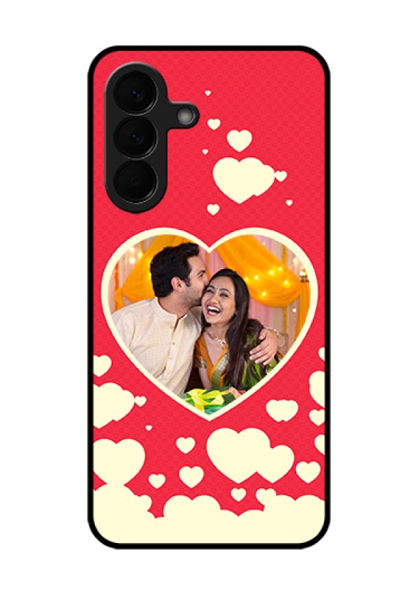 Samsung Galaxy A57 5G Custom Glass Phone Case - Love Symbols Phone Cover Design