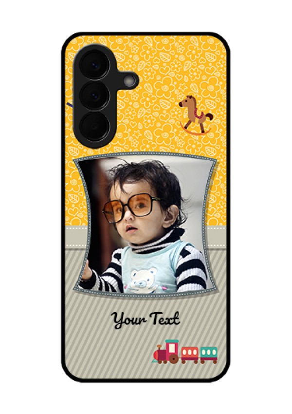Samsung Galaxy A57 5G Custom Glass Phone Case - Baby Picture Upload Design