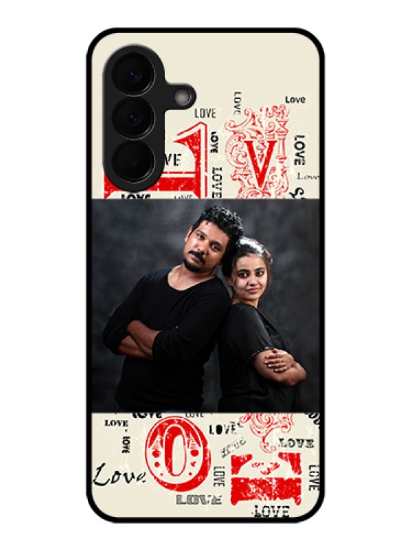 Custom Samsung Galaxy A57 5G Custom Glass Phone Case - Trendy Love Design Case