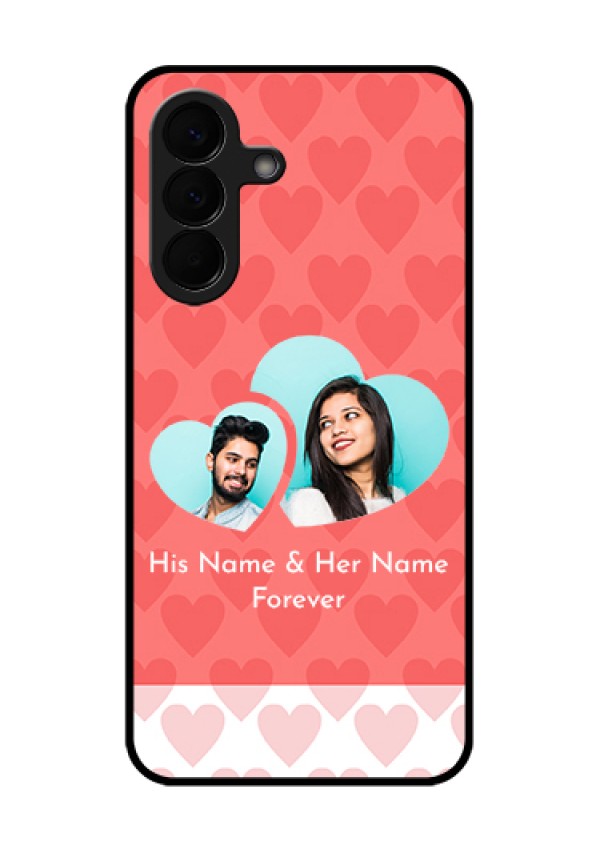 Samsung Galaxy A57 5G Custom Glass Phone Case - Couple Pic Upload Design