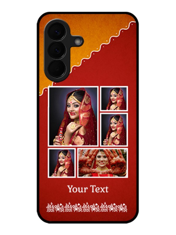 Custom Samsung Galaxy A57 5G Custom Glass Phone Case - Wedding Pic Upload Design