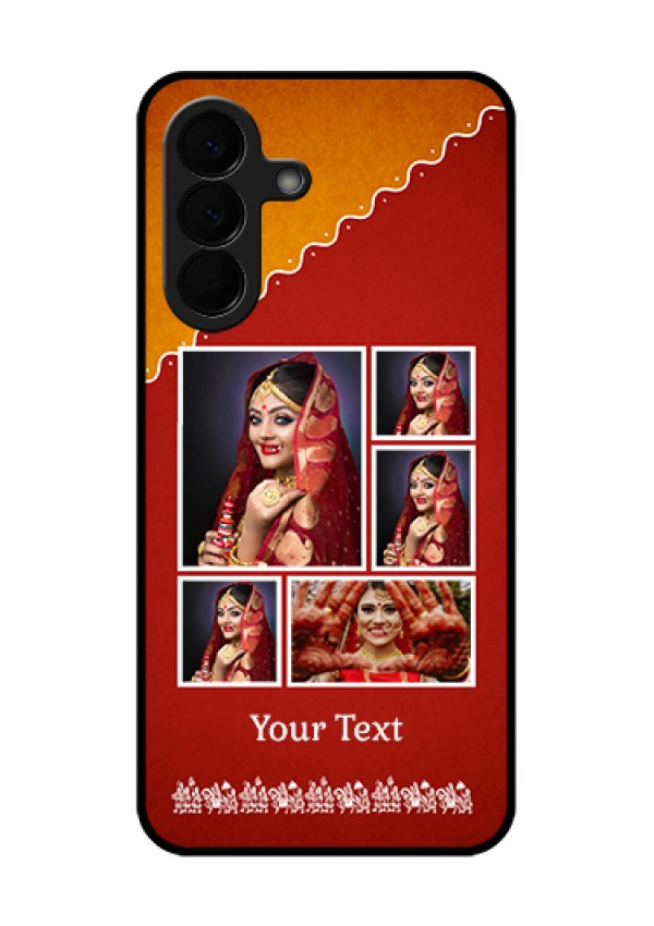 Samsung Galaxy A57 5G Custom Glass Phone Case - Wedding Pic Upload Design