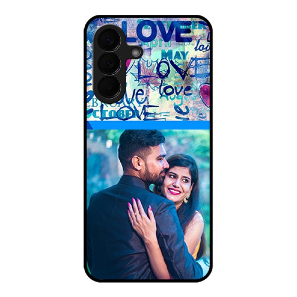 Samsung Galaxy A57 5G Custom Glass Phone Case - Colorful Love Design