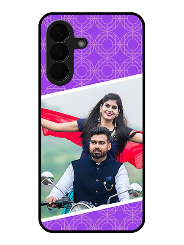 Custom Samsung Galaxy A57 5G Custom Glass Phone Case - Violet Color Pattern Design
