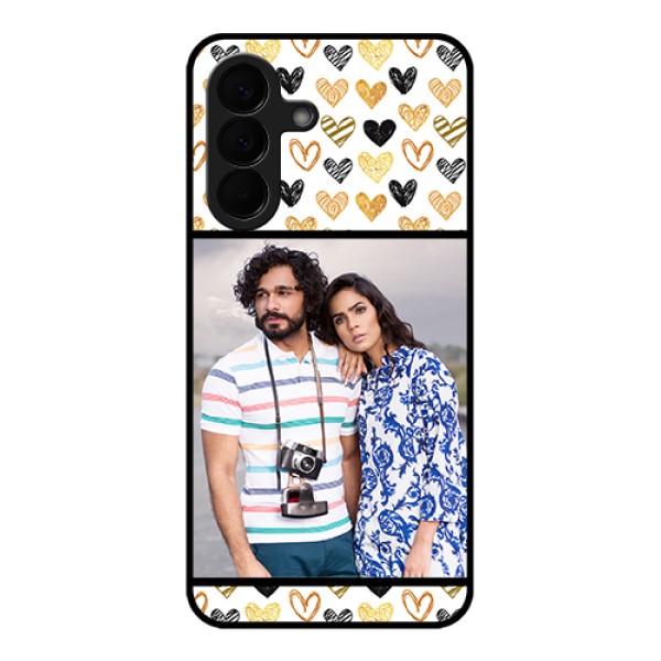 Samsung Galaxy A57 5G Custom Glass Phone Case - Love Symbol Design