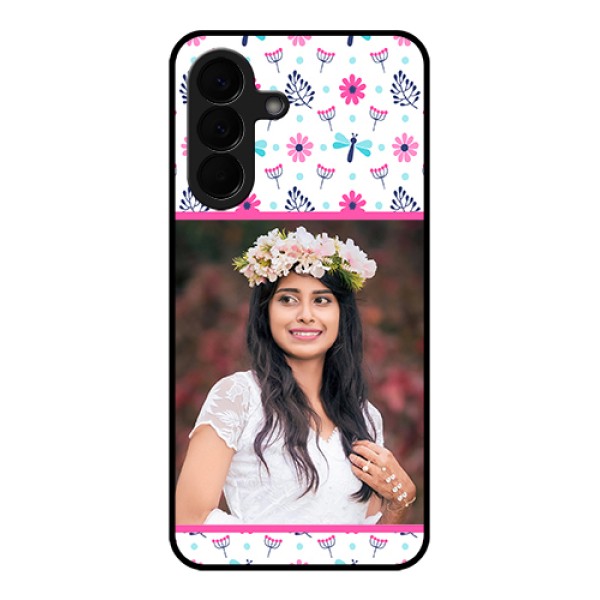 Samsung Galaxy A57 5G Custom Glass Phone Case - Colorful Flower Design Samsung Galaxy A57 5G Custom Glass Phone Case - Colorful Flower Design