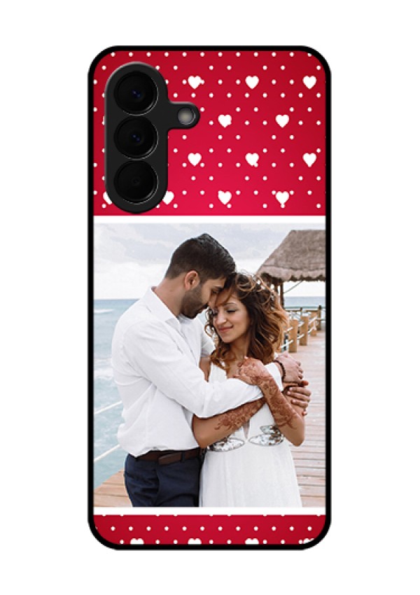Samsung Galaxy A57 5G Custom Glass Phone Case - Hearts Mobile Case Design