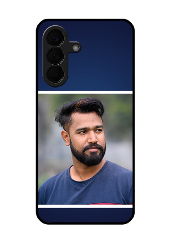 Samsung Galaxy A57 5G Custom Glass Phone Case - Simple Royal Blue Design