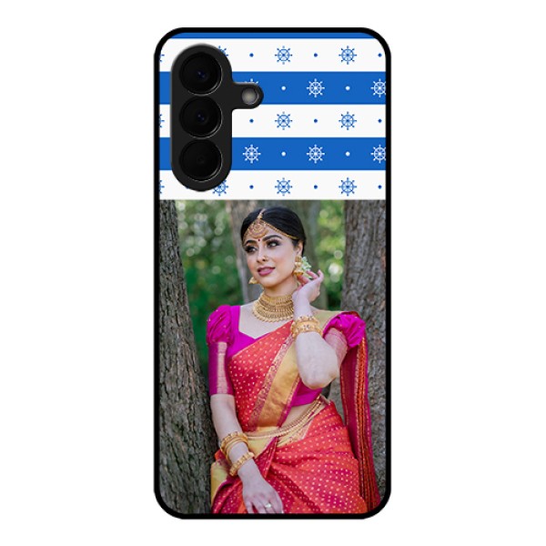 Samsung Galaxy A57 5G Custom Glass Phone Case - Snow Pattern Design Samsung Galaxy A57 5G Custom Glass Phone Case - Snow Pattern Design