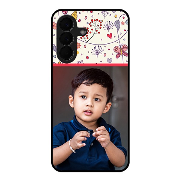 Samsung Galaxy A57 5G Custom Glass Phone Case - Premium Floral Design