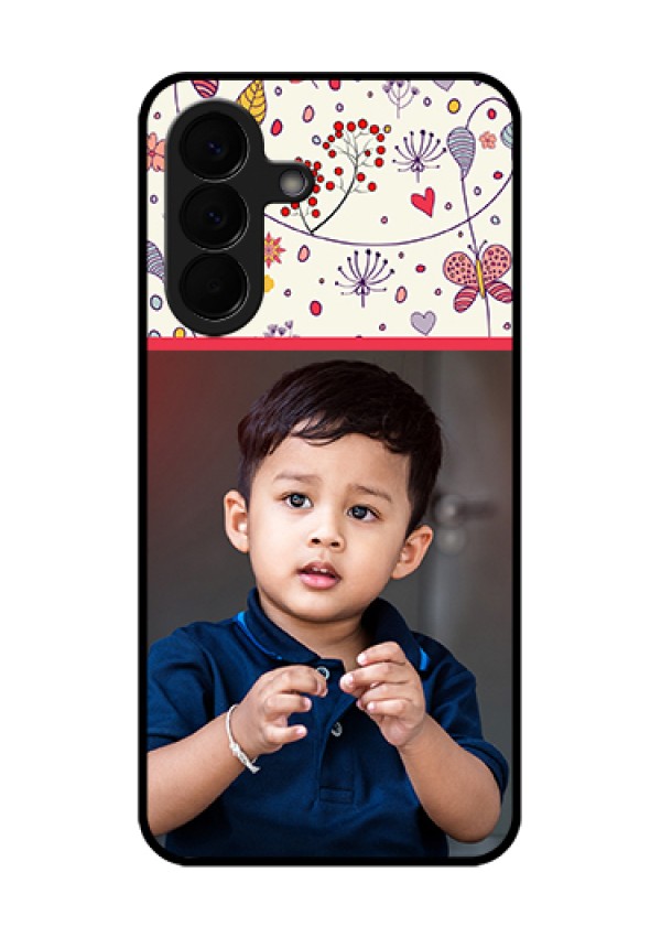 Samsung Galaxy A57 5G Custom Glass Phone Case - Premium Floral Design