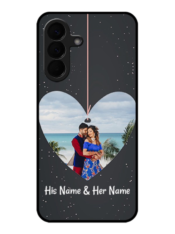 Custom Samsung Galaxy A57 5G Custom Glass Phone Case - Hanging Heart Design