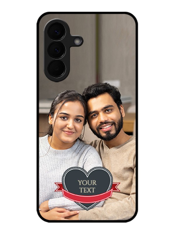 Custom Samsung Galaxy A57 5G Custom Glass Phone Case - Just Married Couple Design