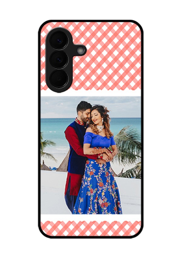 Samsung Galaxy A57 5G Custom Glass Phone Case - Pink Pattern Design