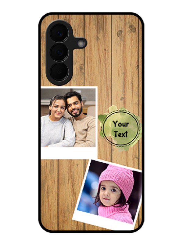Custom Samsung Galaxy A57 5G Custom Glass Phone Case - Wooden Texture Design