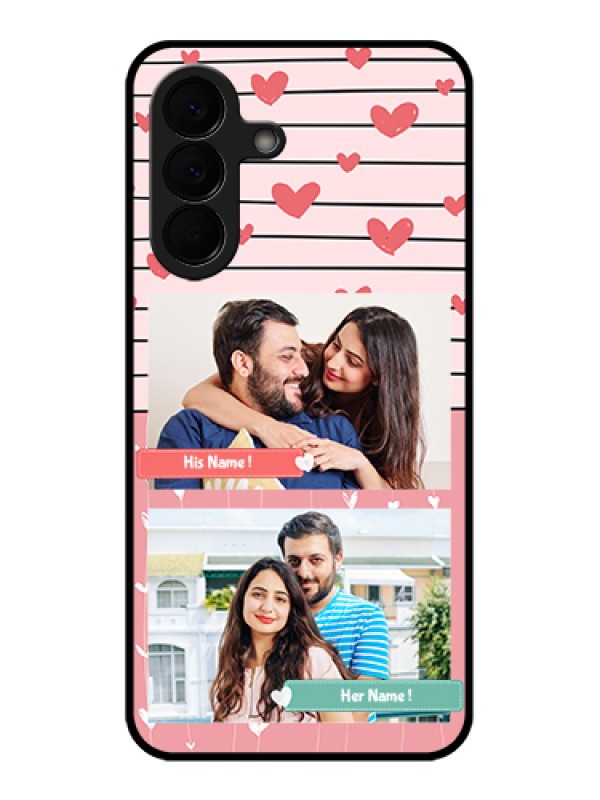 Custom Samsung Galaxy A57 5G Custom Glass Phone Case - Photo With Heart Design