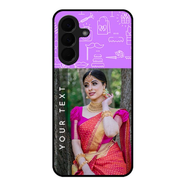 Samsung Galaxy A57 5G Custom Glass Phone Case - Birthday Icons Design Samsung Galaxy A57 5G Custom Glass Phone Case - Birthday Icons Design