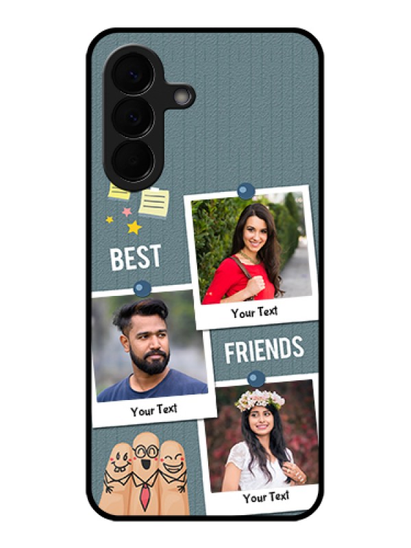 Custom Samsung Galaxy A57 5G Custom Glass Phone Case - Sticky Frames And Friendship Design
