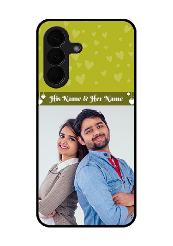 Samsung Galaxy A57 5G Custom Glass Phone Case - You & Me Heart Design