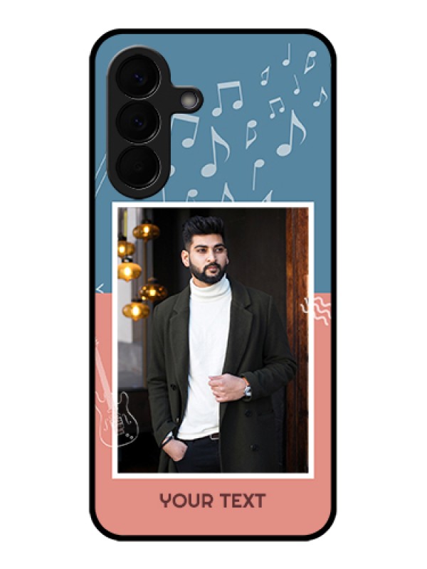 Custom Samsung Galaxy A57 5G Custom Glass Phone Case - With Color Musical Note Design