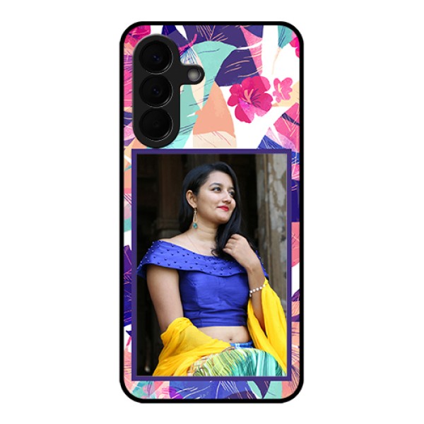 Samsung Galaxy A57 5G Custom Glass Phone Case - Abstract Floral Design Samsung Galaxy A57 5G Custom Glass Phone Case - Abstract Floral Design