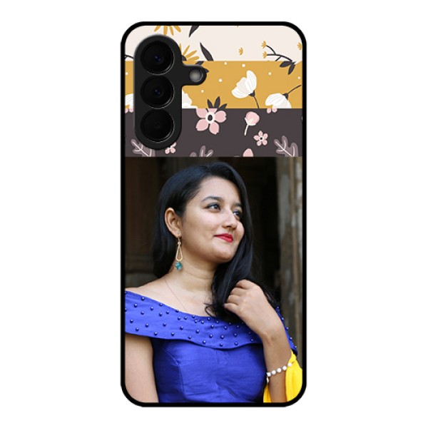 Samsung Galaxy A57 5G Custom Glass Phone Case - Stylish Floral Design Samsung Galaxy A57 5G Custom Glass Phone Case - Stylish Floral Design