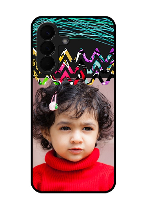 Samsung Galaxy A57 5G Custom Glass Phone Case - Neon Abstract Design