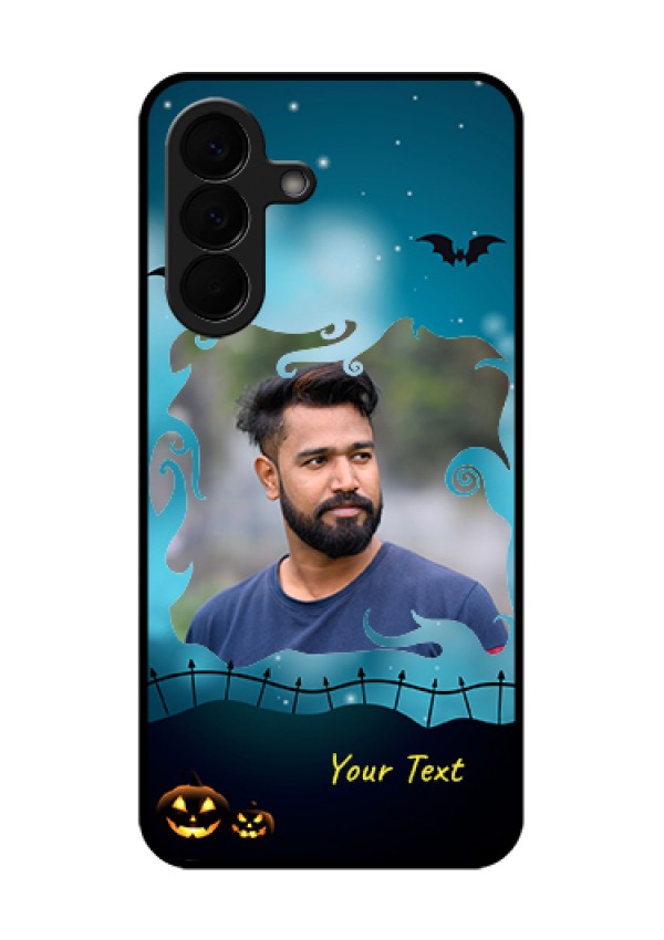 Samsung Galaxy A57 5G Custom Glass Phone Case - Halloween Frame Design
