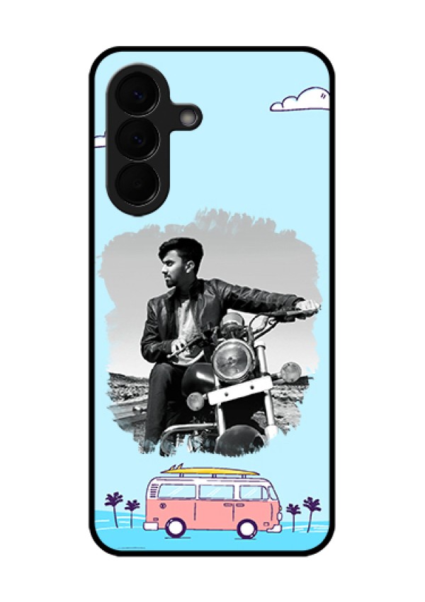 Samsung Galaxy A57 5G Custom Glass Phone Case - Travel & Adventure Design