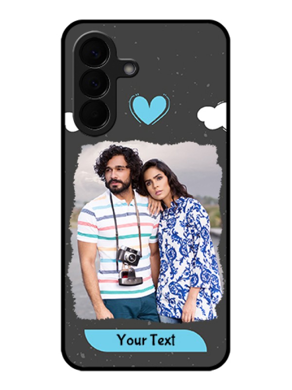 Custom Samsung Galaxy A57 5G Custom Glass Phone Case - Splashes With Love Doodles Design