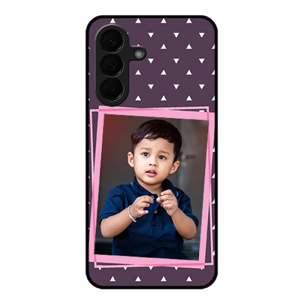 Samsung Galaxy A57 5G Custom Glass Phone Case - Triangle Pattern Dotted Design Samsung Galaxy A57 5G Custom Glass Phone Case - Triangle Pattern Dotted Design
