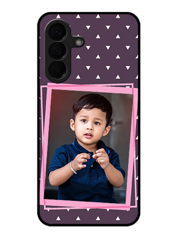 Custom Samsung Galaxy A57 5G Custom Glass Phone Case - Triangle Pattern Dotted Design