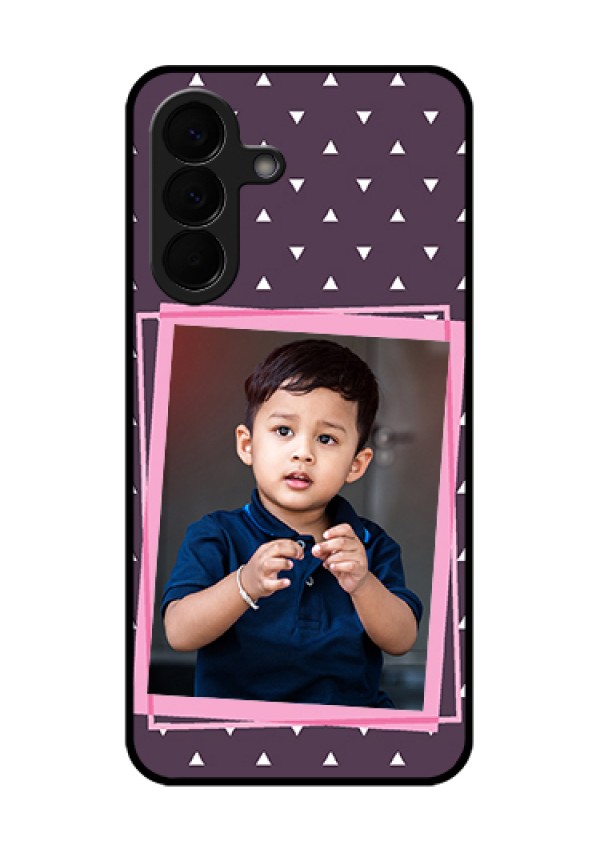 Samsung Galaxy A57 5G Custom Glass Phone Case - Triangle Pattern Dotted Design
