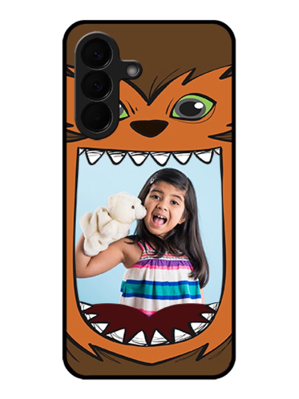 Custom Samsung Galaxy A57 5G Custom Glass Phone Case - Owl Monster Back Case Design