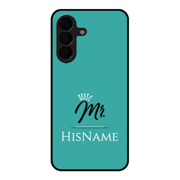 Samsung Galaxy A57 5G Custom Glass Phone Case - Mr With Name Design