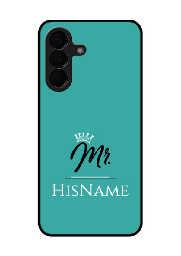 Samsung Galaxy A57 5G Custom Glass Phone Case - Mr With Name Design