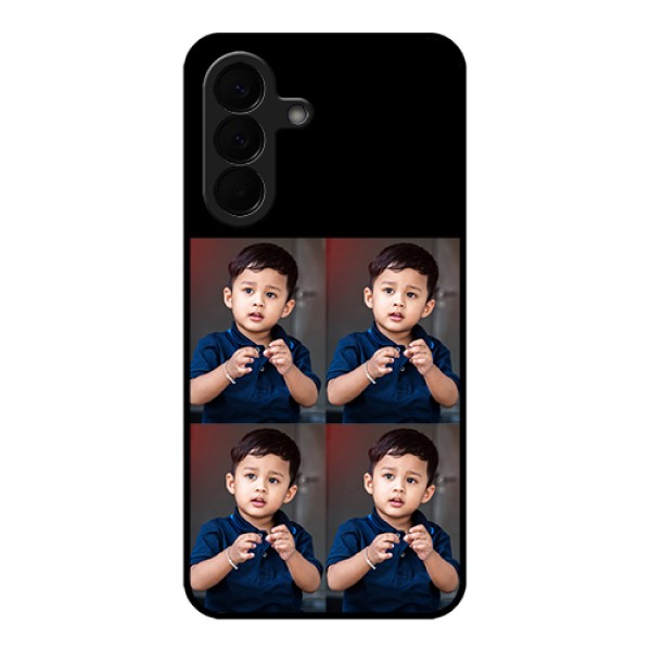 Samsung Galaxy A57 5G Custom Glass Phone Case - 4 Image Holder Design