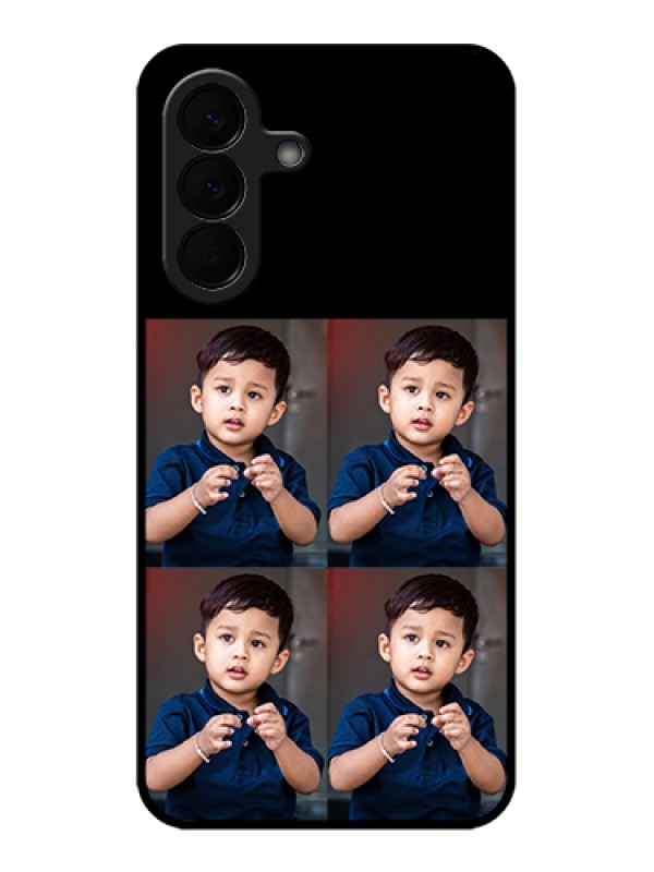 Custom Samsung Galaxy A57 5G Custom Glass Phone Case - 4 Image Holder Design