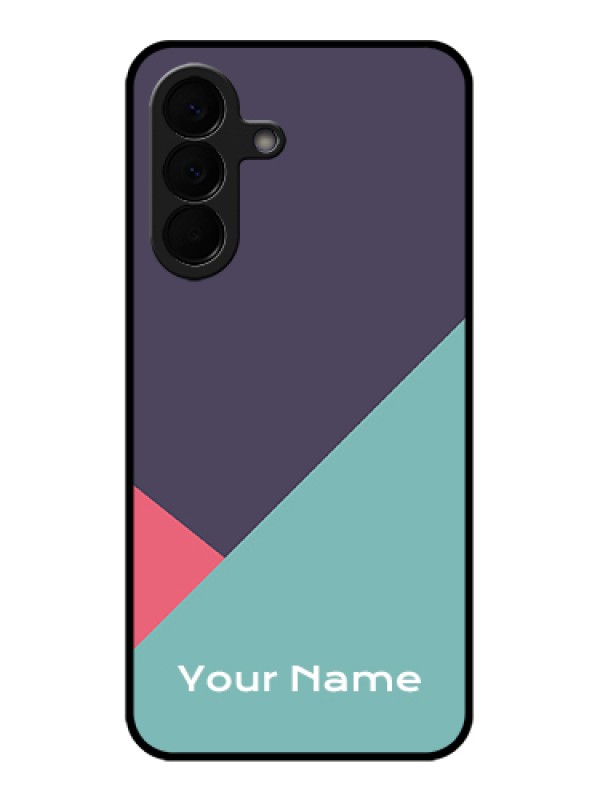 Custom Samsung Galaxy A57 5G Custom Glass Phone Case - Tri Color Abstract Design
