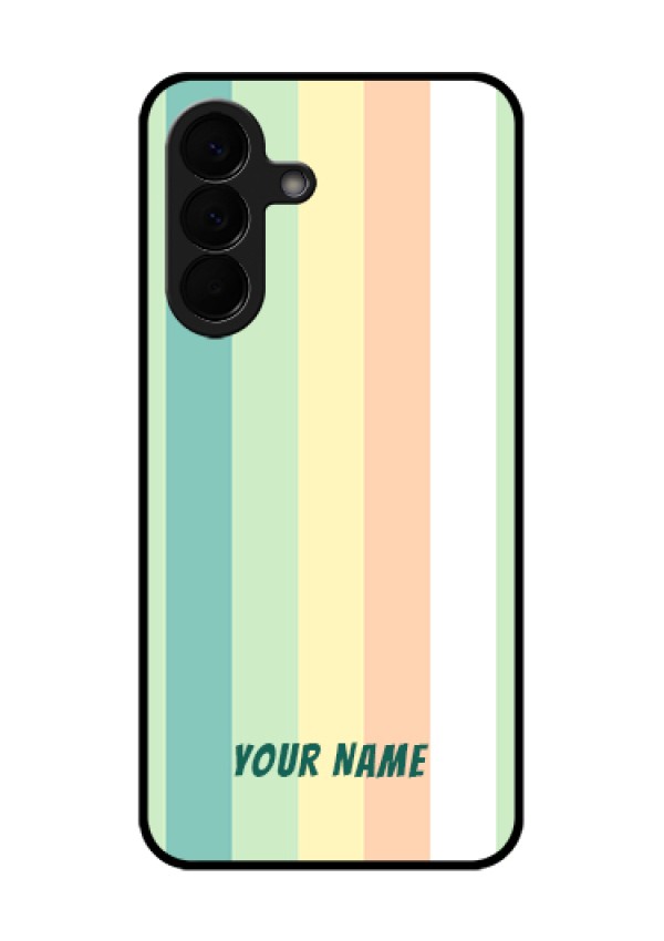 Samsung Galaxy A57 5G Custom Glass Phone Case - Multi - Colour Stripes Design