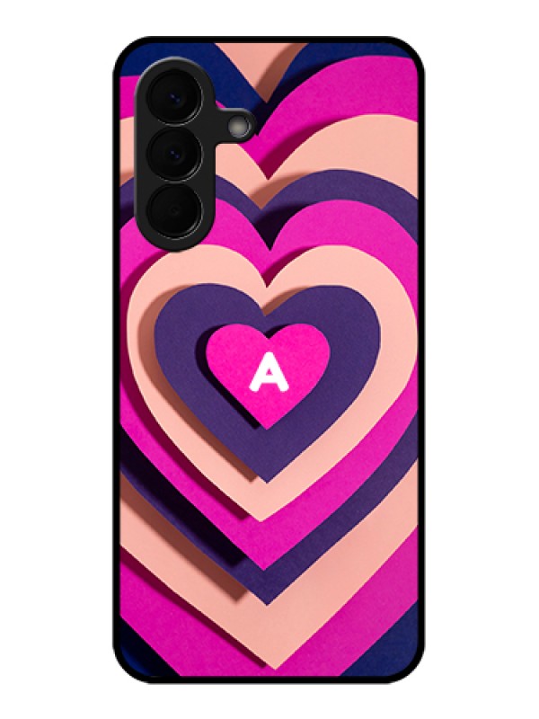 Custom Samsung Galaxy A57 5G Custom Glass Phone Case - Cute Heart Pattern Design