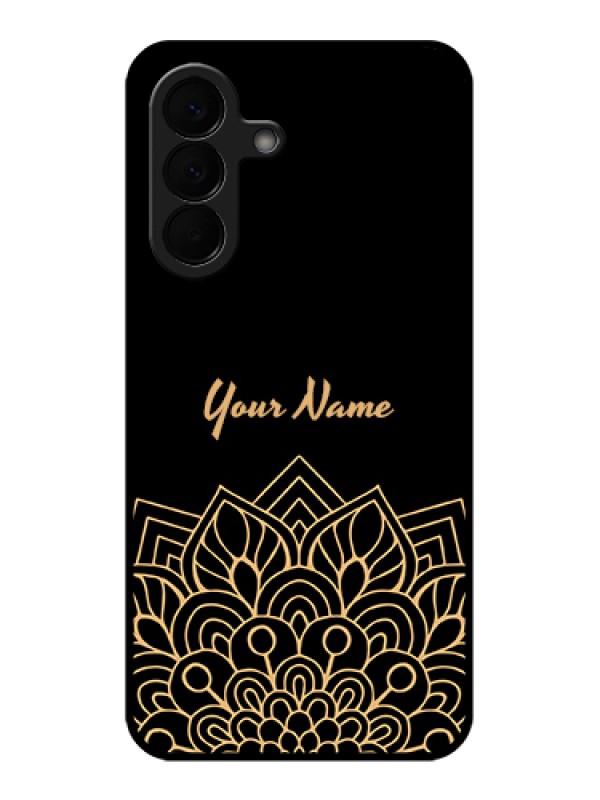 Custom Samsung Galaxy A57 5G Custom Glass Phone Case - Golden Mandala Design