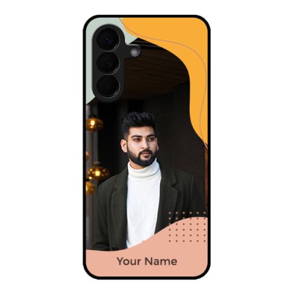 Samsung Galaxy A57 5G Custom Glass Phone Case - Tri - Coloured Overlay Design Samsung Galaxy A57 5G Custom Glass Phone Case - Tri - Coloured Overlay Design