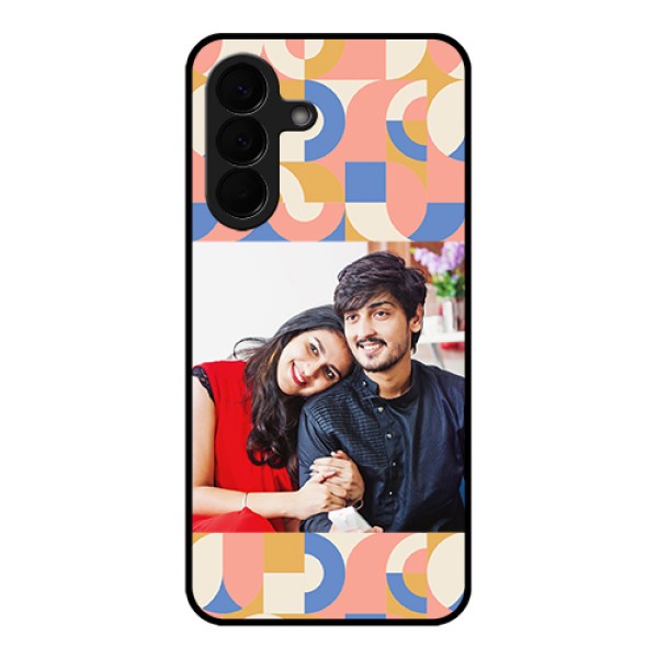Samsung Galaxy A57 5G Custom Glass Phone Case - Semi - Circle Maze Pattern Design Samsung Galaxy A57 5G Custom Glass Phone Case - Semi - Circle Maze Pattern Design