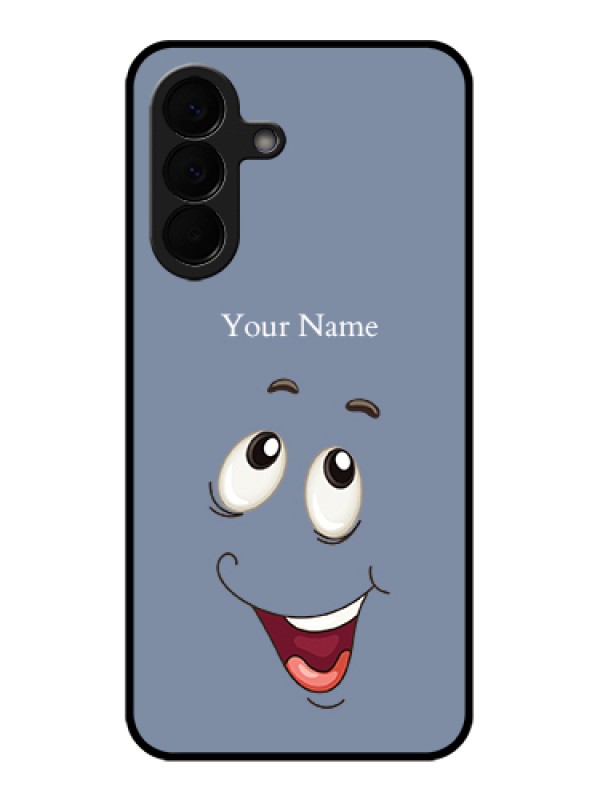 Custom Samsung Galaxy A57 5G Custom Glass Phone Case - Laughing Cartoon Face Design