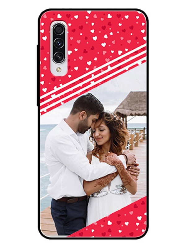 Custom Samsung Galaxy A70 Custom Glass Mobile Case  - Valentines Gift Design