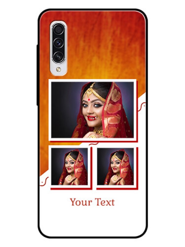 Custom Samsung Galaxy A70 Custom Glass Phone Case  - Wedding Memories Design  
